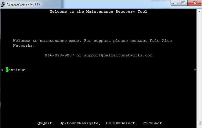 Paloalto Firewall Reset - continue 3