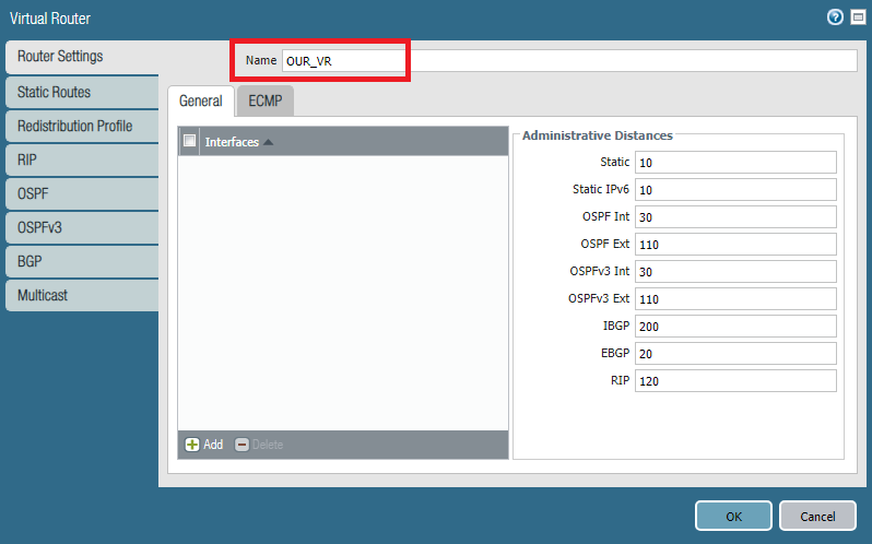 Creating Virtual Routers